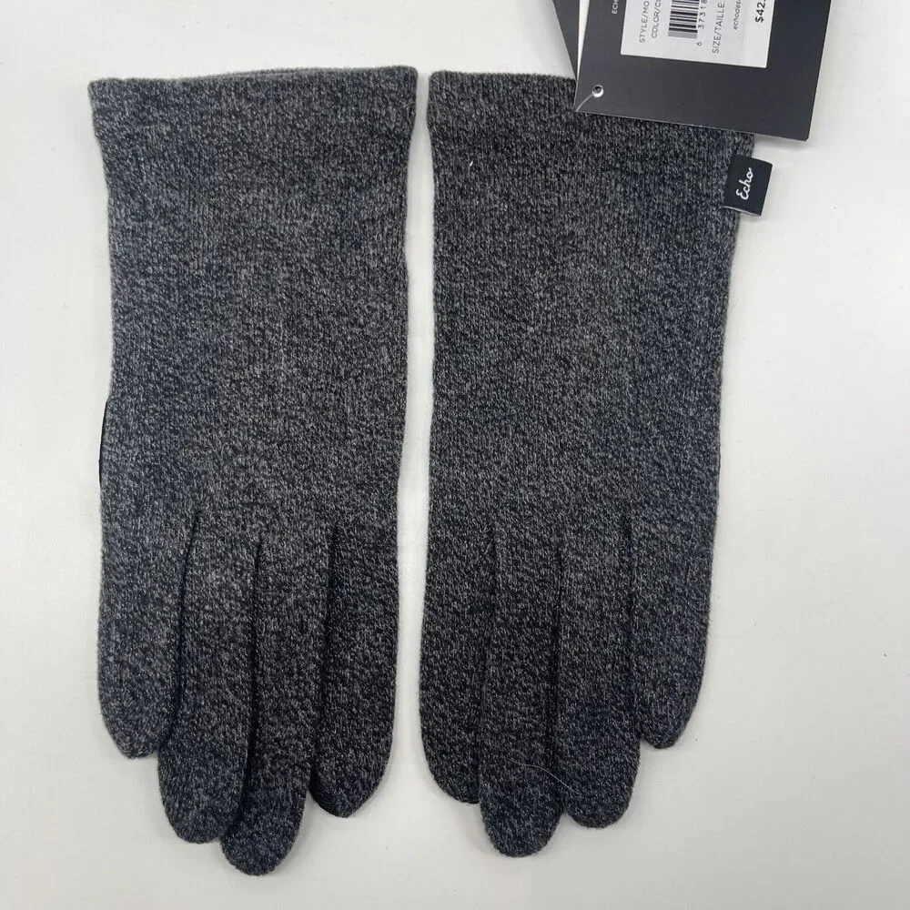 Echo Touch Womens Gloves Dark Gray Sz L/XL New
